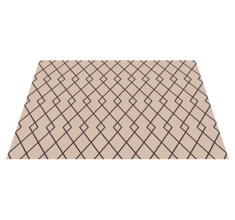 Vinyl Teppich geometrisch anmutiges diamantmotiv - TenStickers