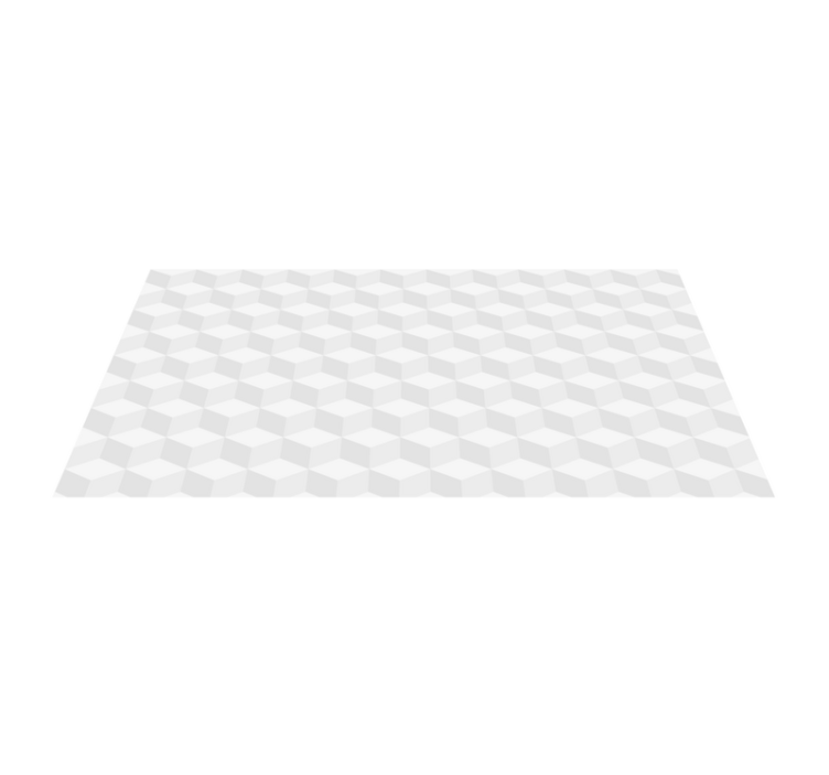 Vinyl Teppich geometrisch kubische illusion - TenStickers