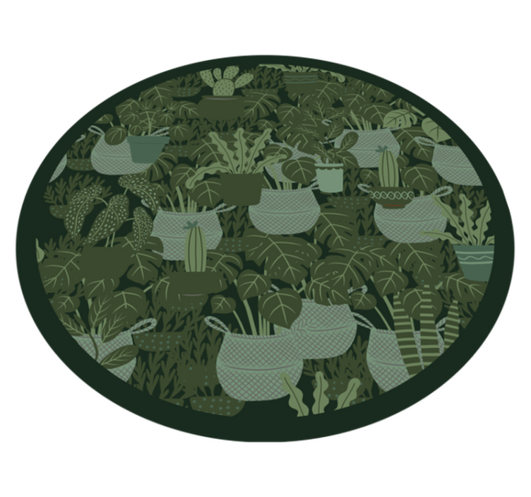 Vinyl Teppich Blumen botanische illustration - TenStickers