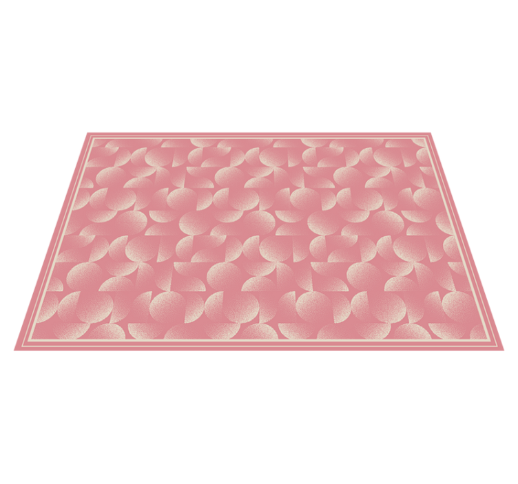 Vinyl Teppich rosa ginkgoblattmuster - TenStickers