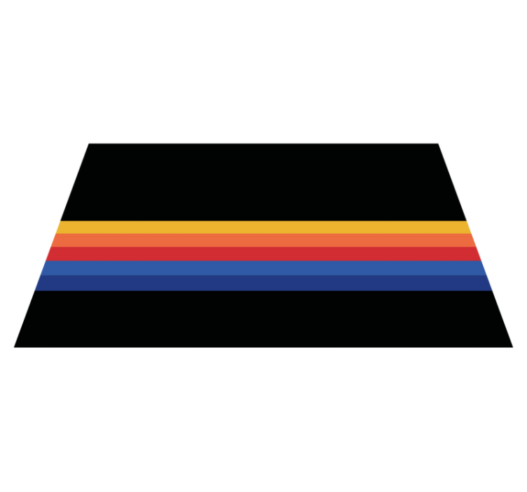 Vinyl Teppich gestreift bunte Streifen - TenStickers