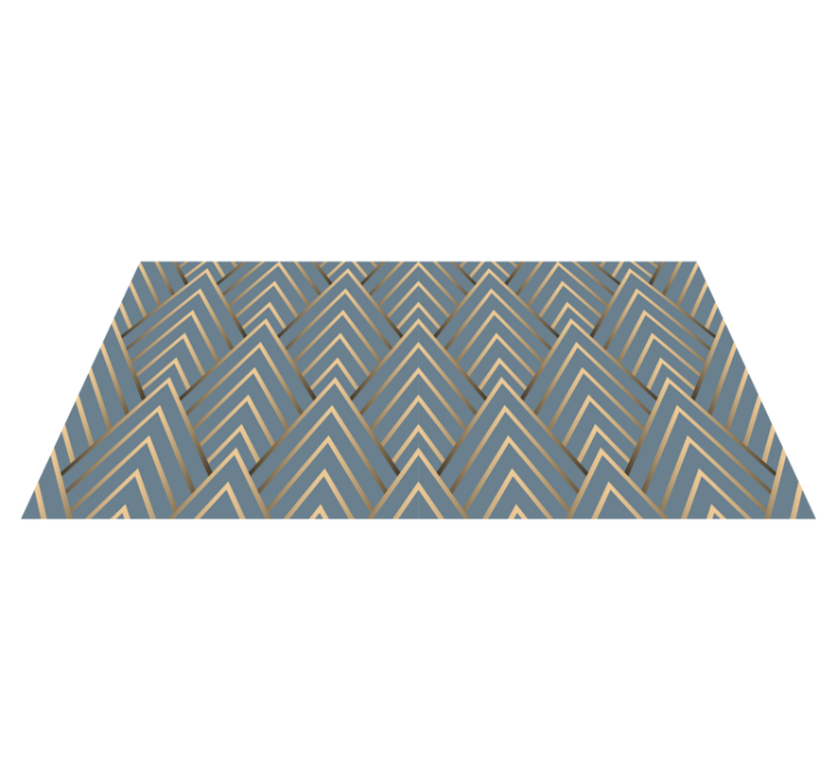 Vinyl Teppich Chevron-Muster - TenStickers