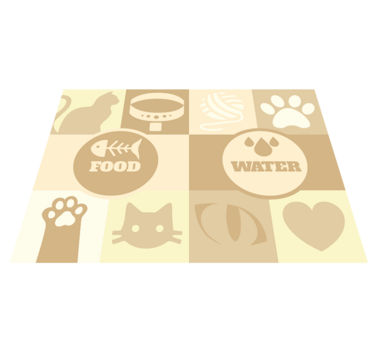 Vinylteppich Tiere Matte Katze - TenStickers