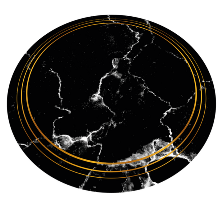 Vinylteppich modern schwarzer Marmor - TenStickers