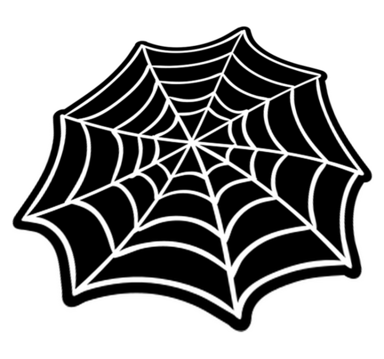 Vinyl Teppich Jugendzimmer Spinnennetz - TenStickers