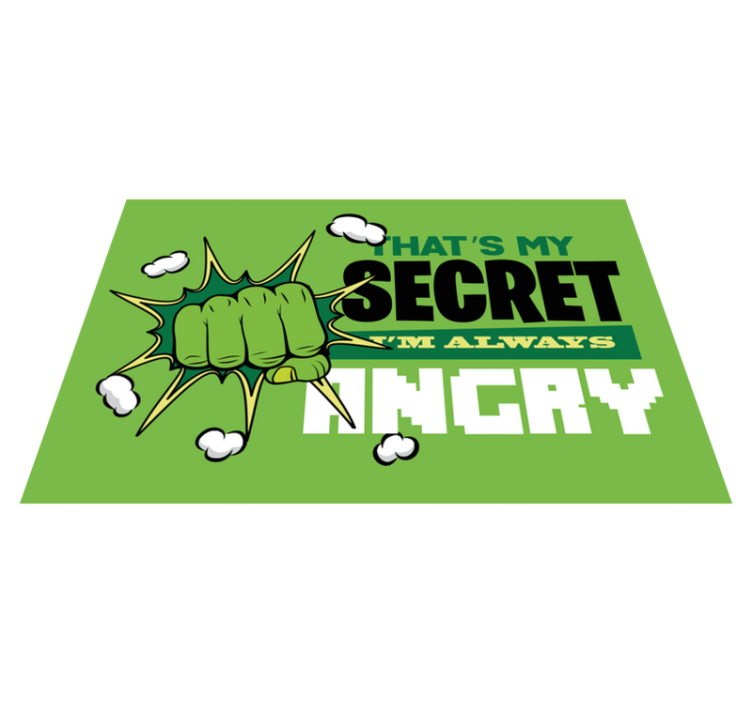 Vinylteppich kindlich Always Angry - TenStickers