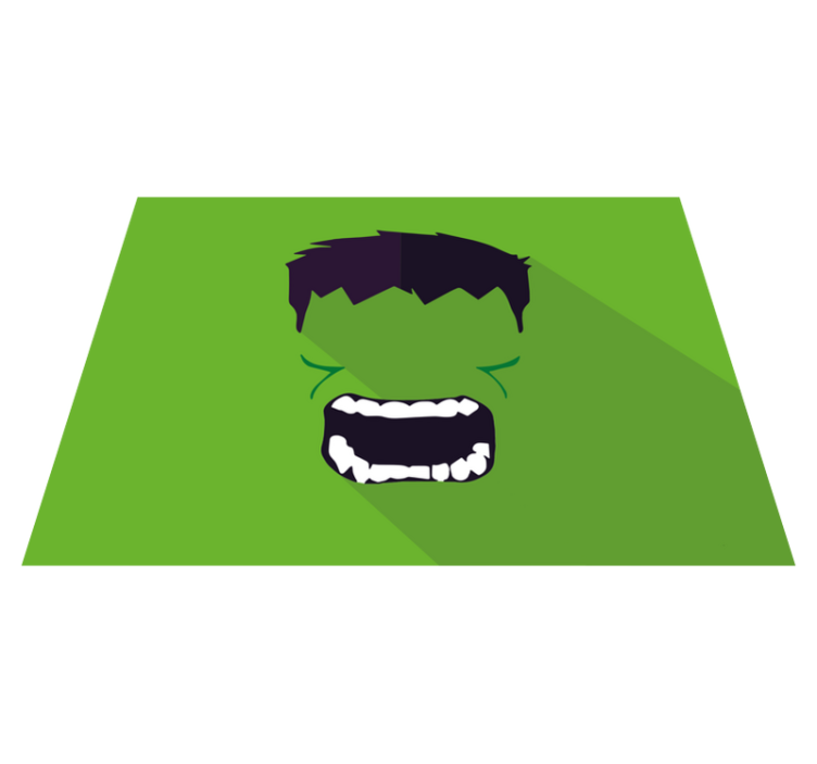 Vinylteppich kindlich Grüner Superheld - TenStickers