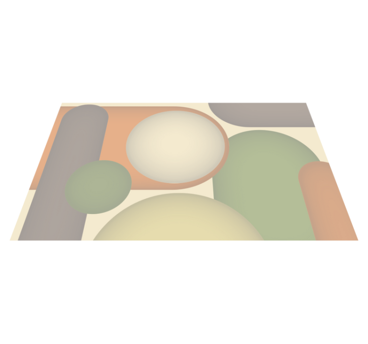 Vinyl Teppich modern zeitgenössische kreisförmige muster - TenStickers