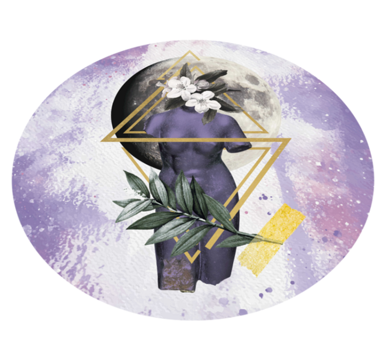 Vinylteppich Abstrakte Feminine Darstellung - TenStickers