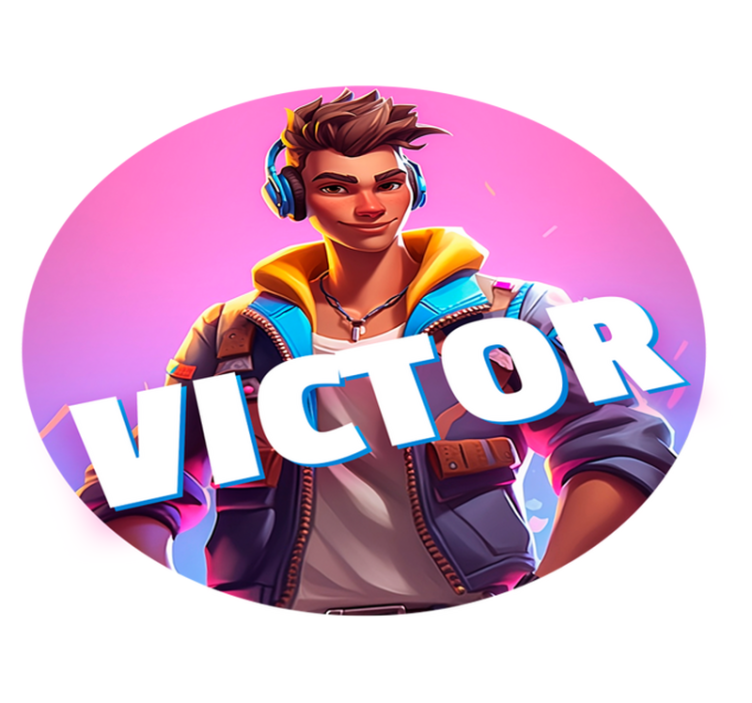 Vinylteppich videospiel männlicher Charakter - TenStickers