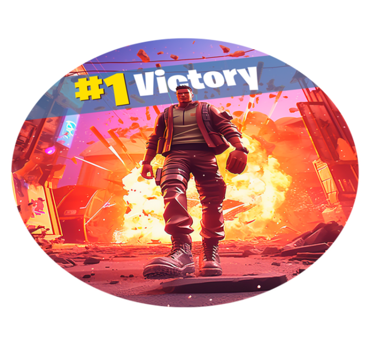 Vinylteppich soldatensieg im Videospiel - TenStickers