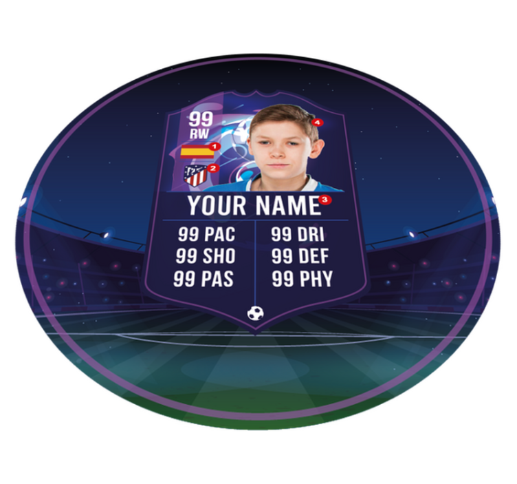 Vinylteppich Jugendliche fußballspielerkarte - TenStickers