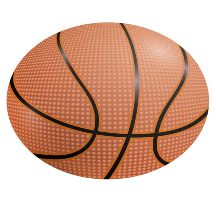 Vinyl Teppich Basketball Design - TenStickers