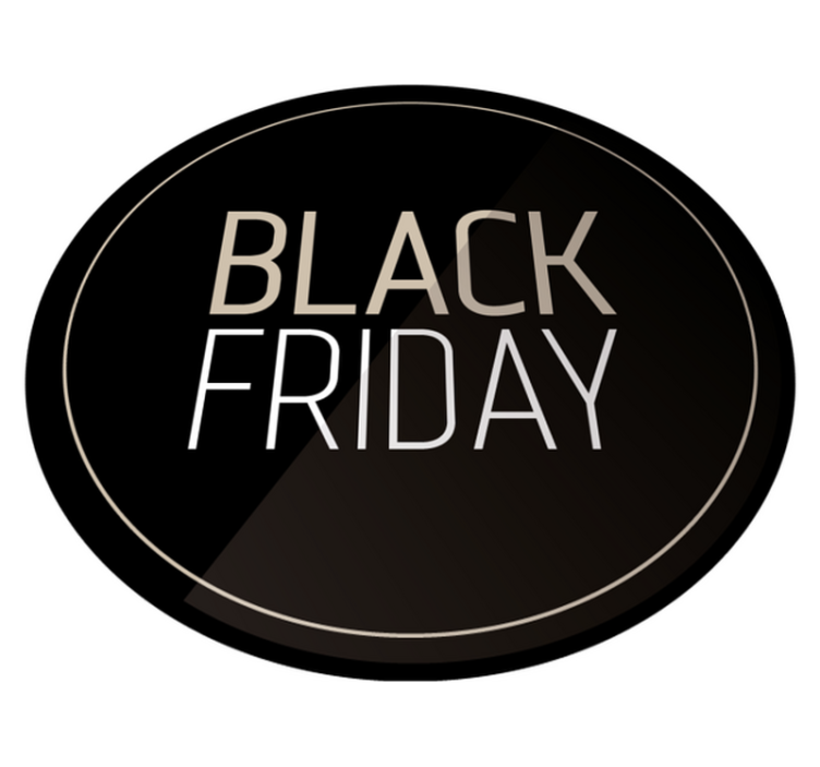 Vinyl Teppich rund rund um den Black Friday - TenStickers