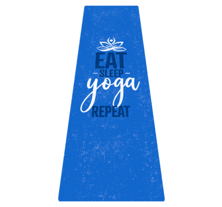 Vinyl Teppich Mandala Eat Sleep Yoga Repeat - TenStickers