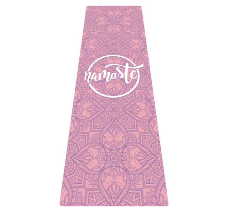 Yoga Vinyl Teppich namaste Texte - TenStickers