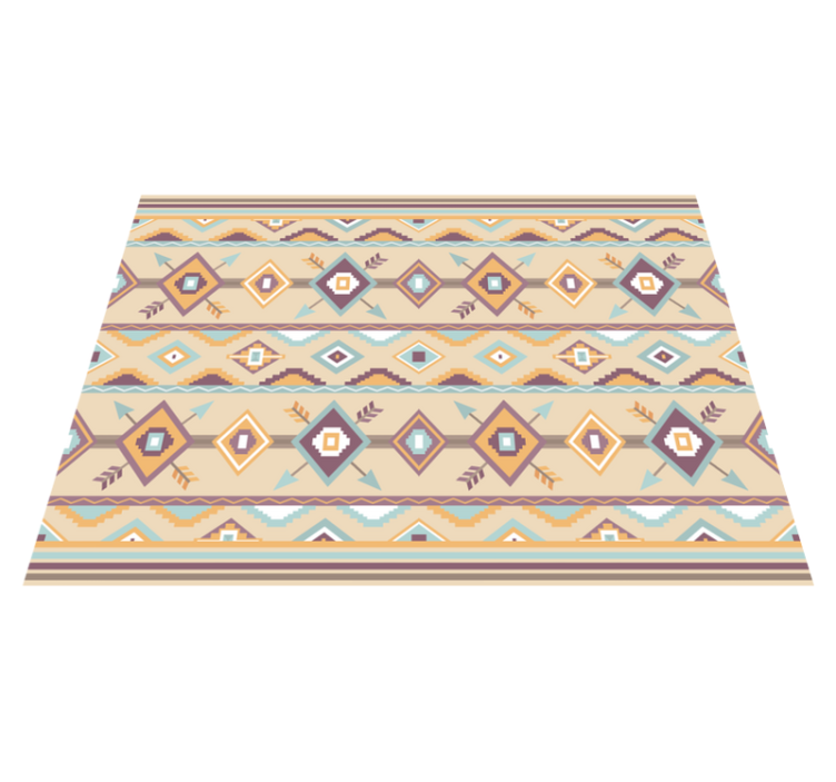 Vinyl Teppich beige ethnische berber - TenStickers