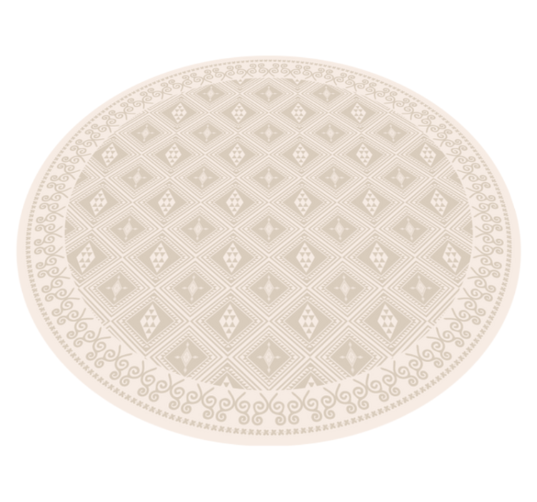 Vinyl Teppich beige stammeslosanges - TenStickers