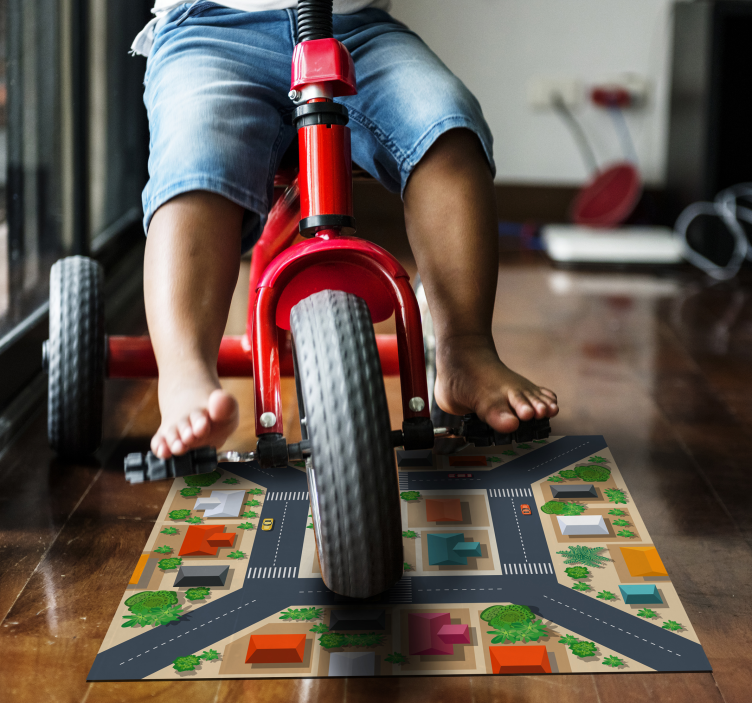 Vinyl Teppich Autobahn Stadt Straßenbild - TenStickers