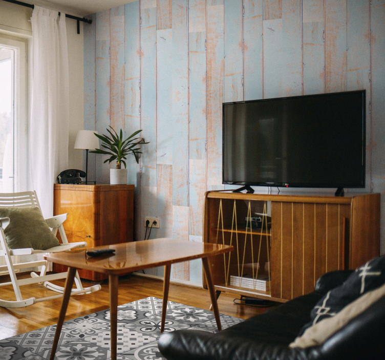 Vinyl Teppich Küche graue Fliesen - TenStickers