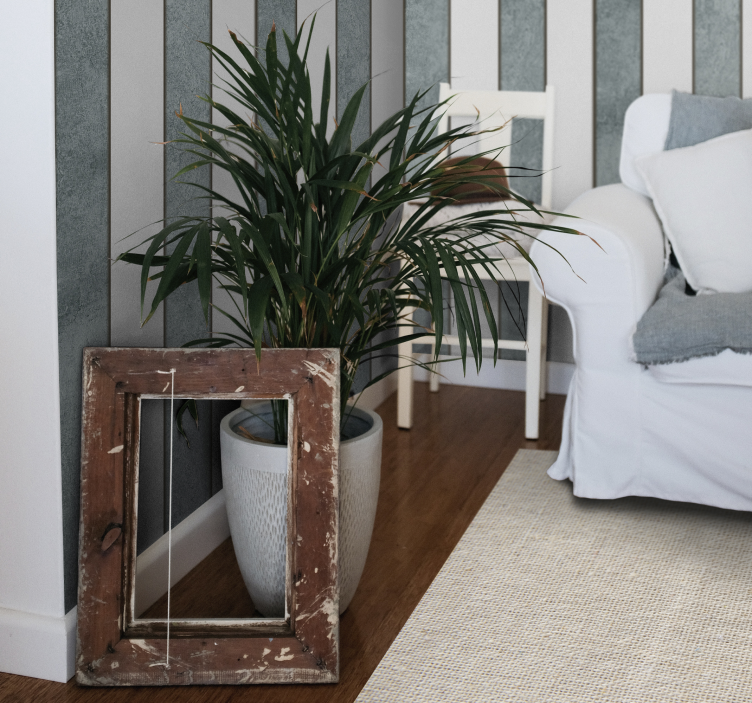 Vinyl Teppich nordisch natürliches Baumwolldesign - TenStickers