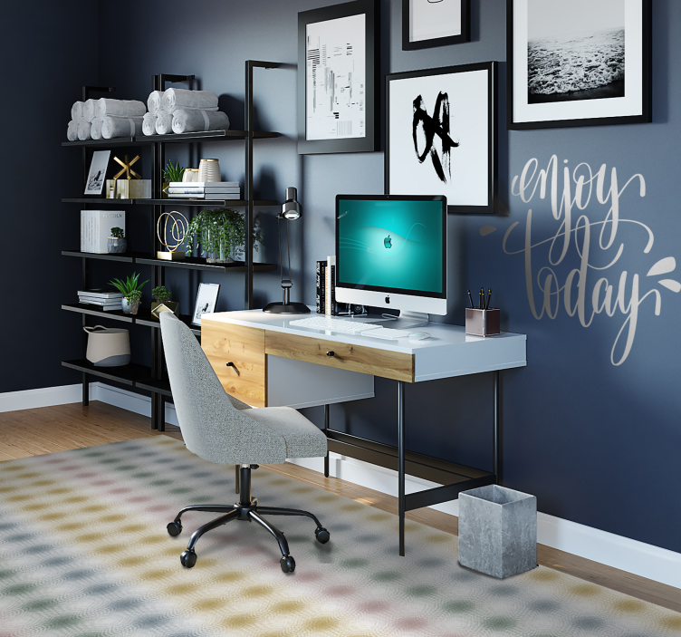 Vinyl Teppich Wohnzimmer sanfte pastelllinien - TenStickers