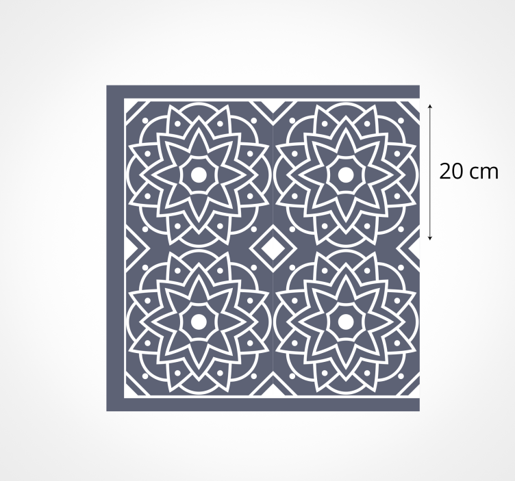 Vinyl teppich küche kompliziertes mosaikmuster - TenStickers