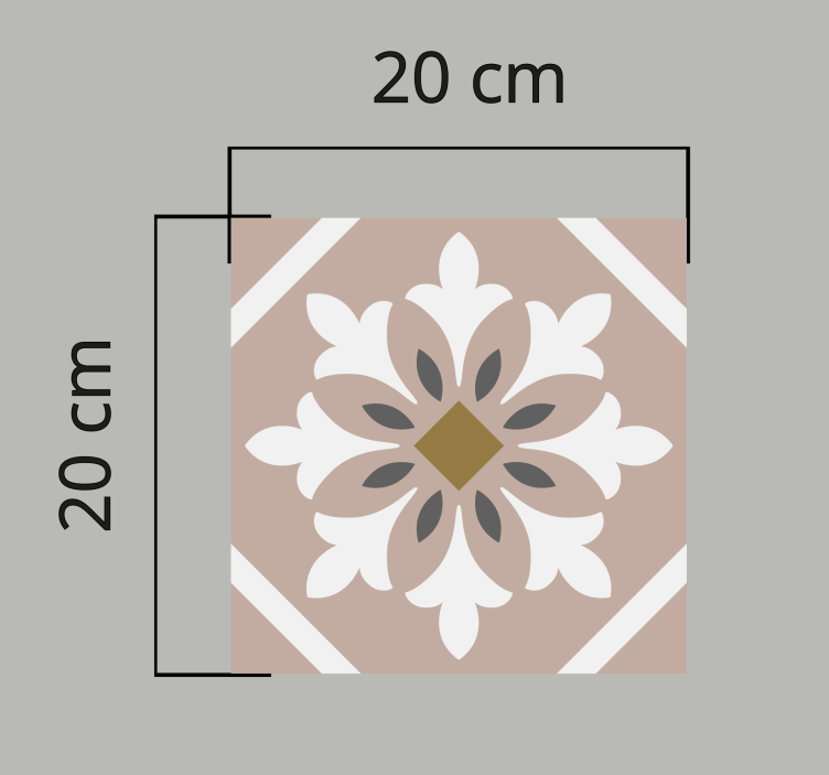 Vinyl läufer küche braune zufällige fliese - TenStickers