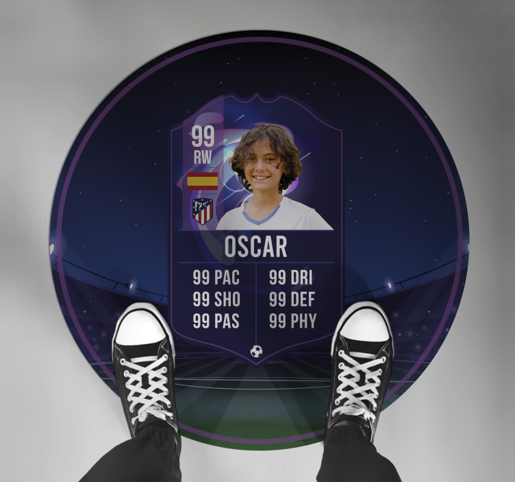 Vinylteppich Jugendliche fußballspielerkarte - TenStickers