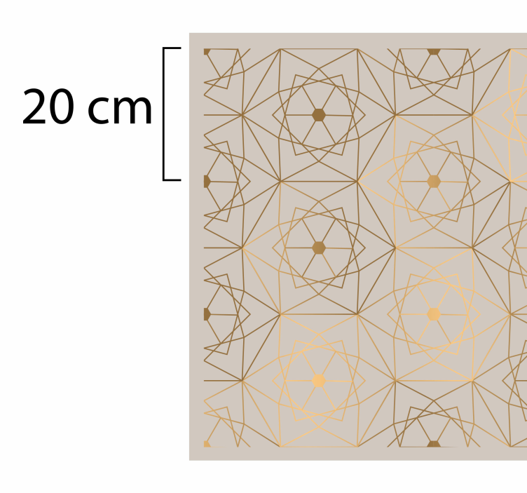 Vinylteppich geometrisch Linienmuster - TenStickers