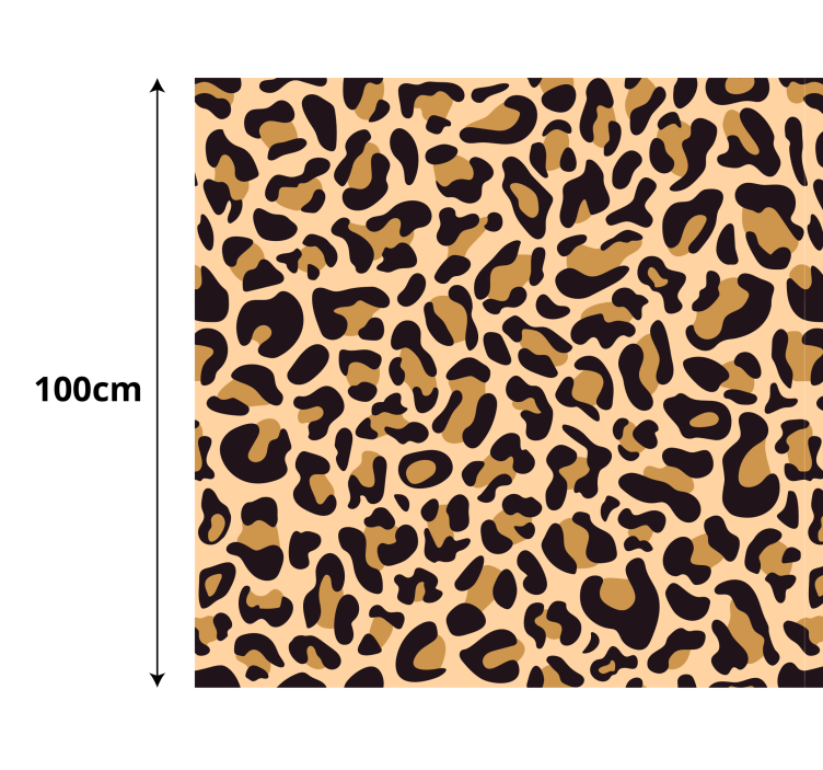 Vinyl Teppich Tiermuster Leopardendruck - TenStickers