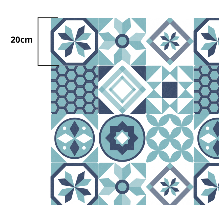 Vinyl Teppich Mosaik inspiration für mosaikfliesen - TenStickers