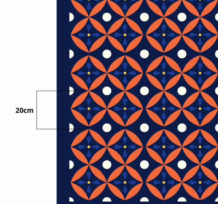 Vinyl teppich geometrisch mit geometrischem muster - TenStickers
