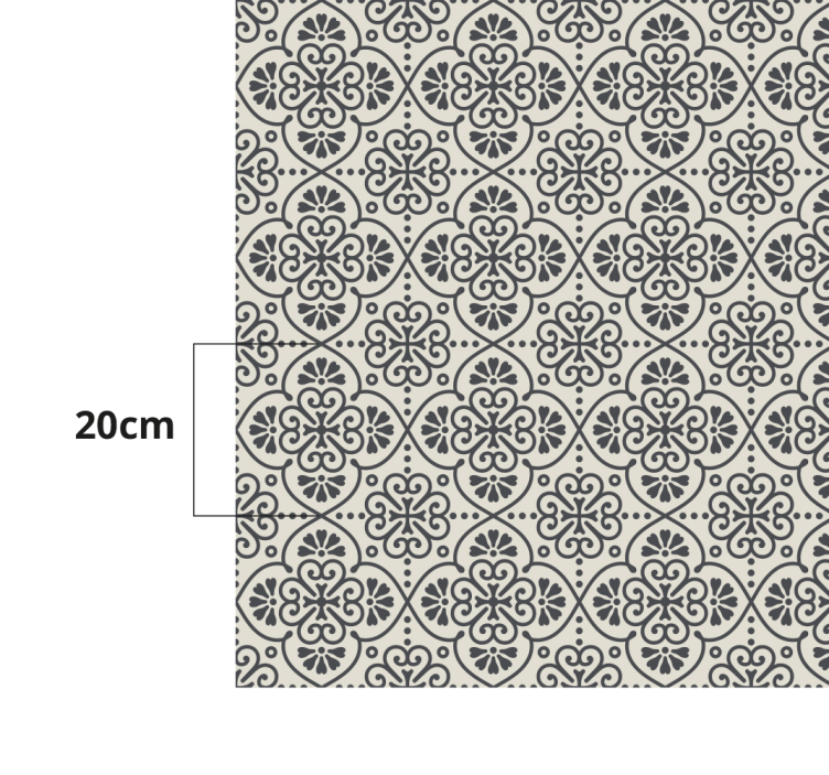 Vinyl Teppich Mosaik elegantes Mosaikmuster - TenStickers