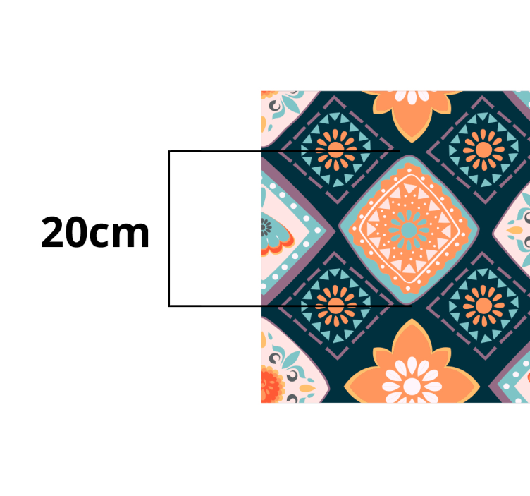 Vinyl Teppich Bad lebendiges florales design - TenStickers