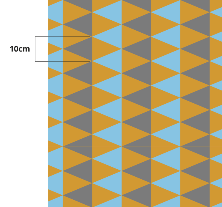 Vinyl Teppich geometrisch dreieckige komposition - TenStickers