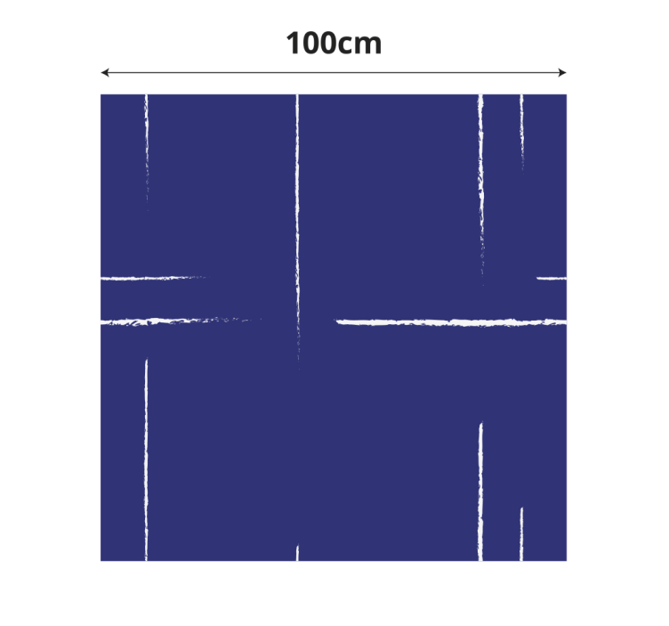 Vinyl Teppich blau modernes Linienmuster - TenStickers