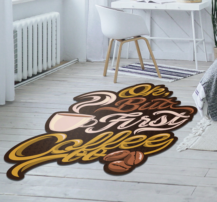 Vintage Vinyl Teppich im Retro-Design - TenStickers
