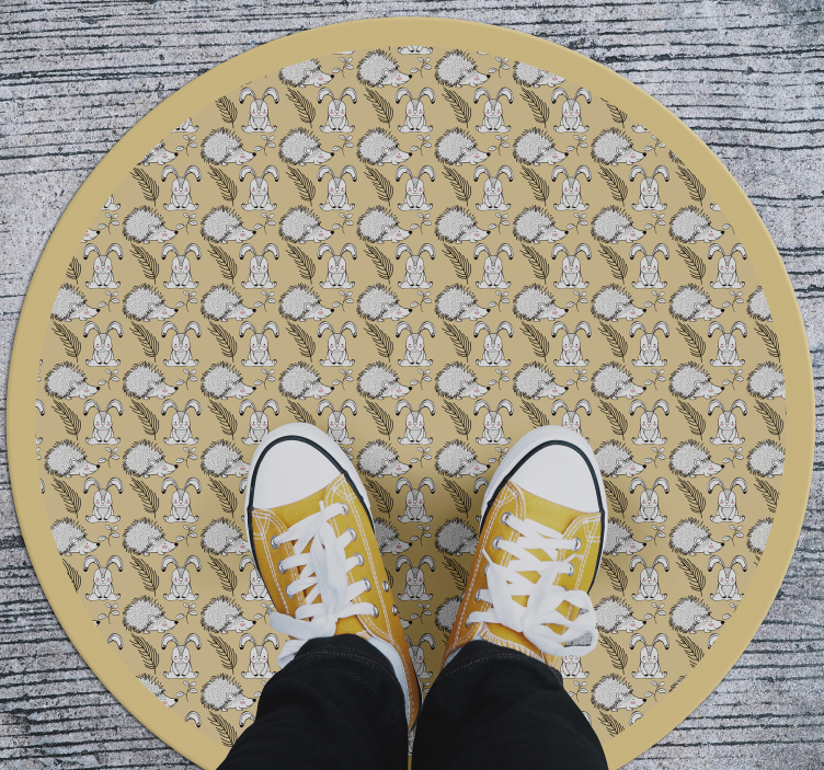 Vinyl Teppich Baby igel-illustration - TenStickers