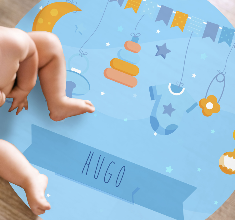 Vinyl Teppich Baby individuelle kinderzimmerdekoration - TenStickers