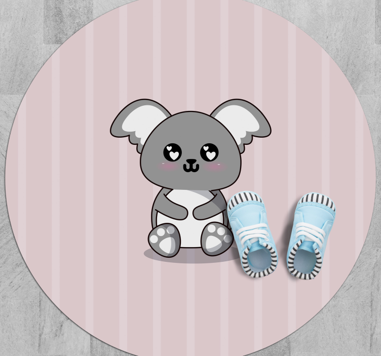 Vinyl Teppich Baby kuscheliger koala - TenStickers