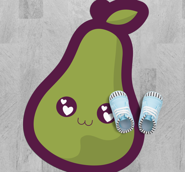 Vinyl Teppich Baby süßes avocado-design - TenStickers