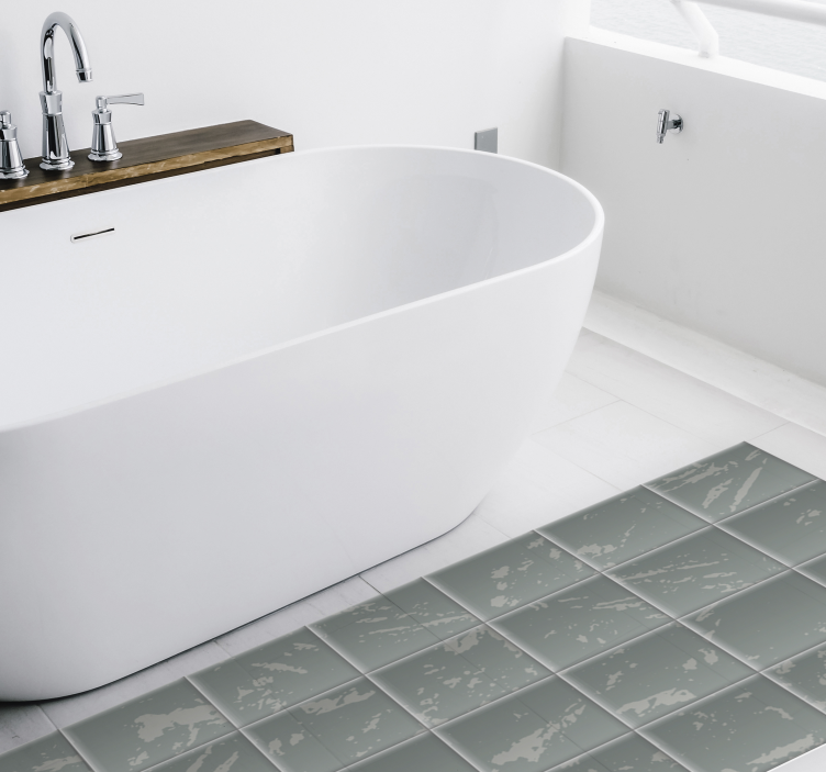 Vinyl Teppich Bad marmorflieseneffekt - TenStickers