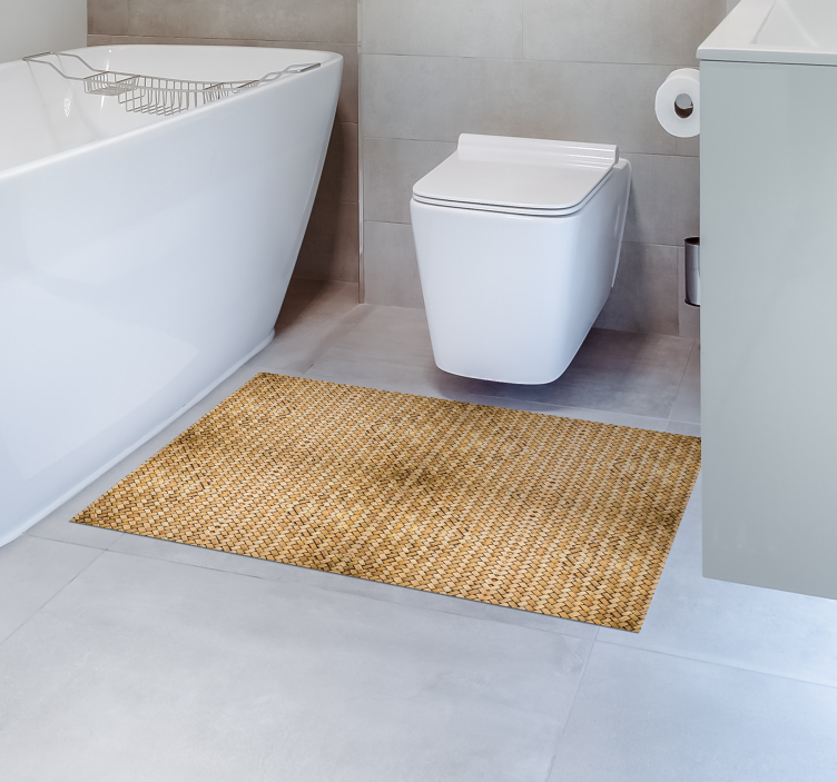 Vinyl Teppich Bad gewebter Bambus - TenStickers