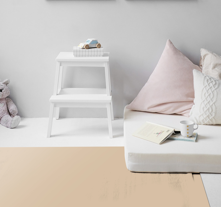 Vinyl teppich beige mit neutraler beiger oberfläche - TenStickers
