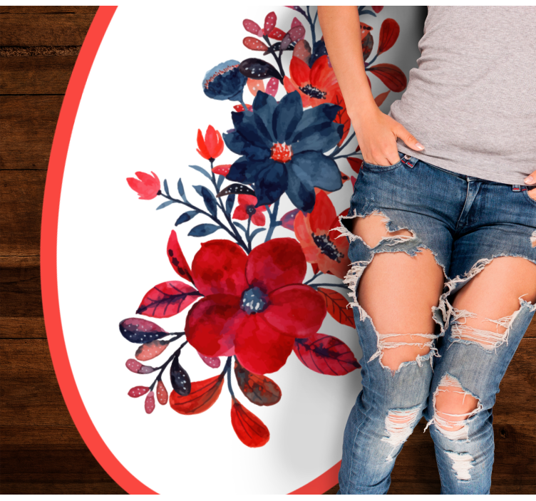 Vinyl Teppich Blumen blumenarrangement - TenStickers