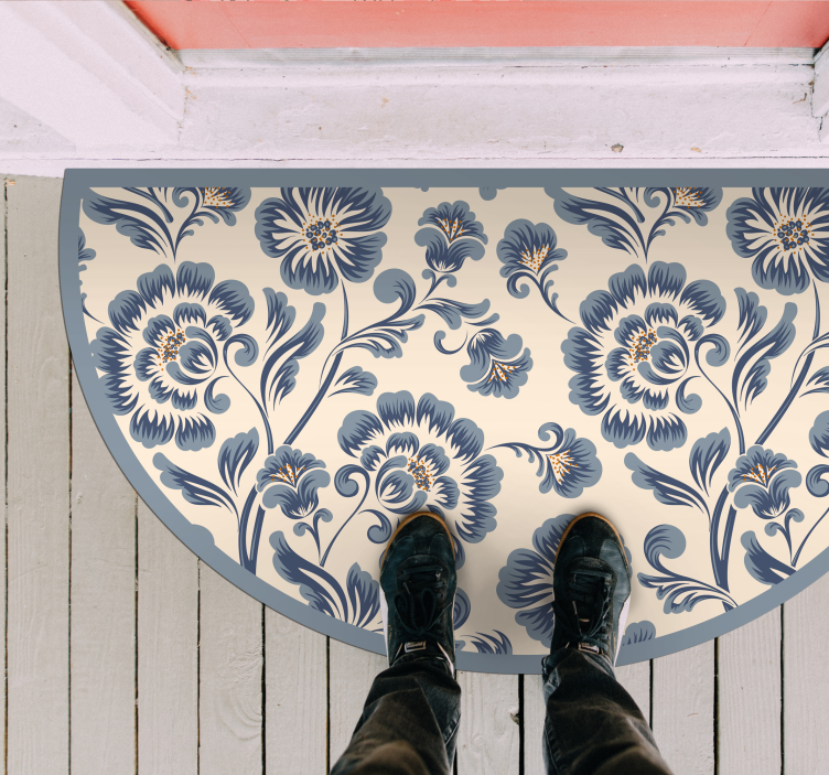 Vinyl Teppich Blumen floraler eingangsverstärker - TenStickers