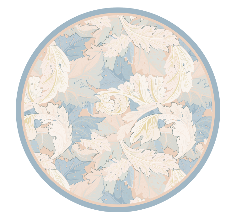 Vinyl Teppich Blumen weiches blattmuster - TenStickers