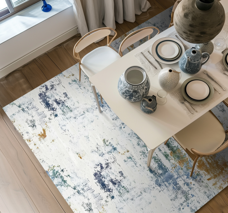 Vinyl Teppich Esszimmer abstraktes strukturiertes design - TenStickers