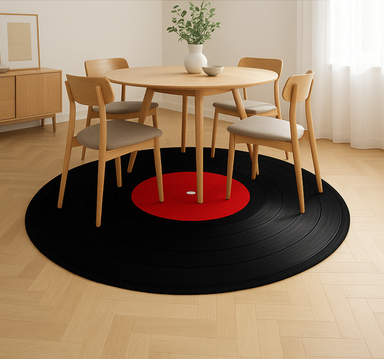Vinyl Teppich Esszimmer große vinyl-schallplatte - TenStickers